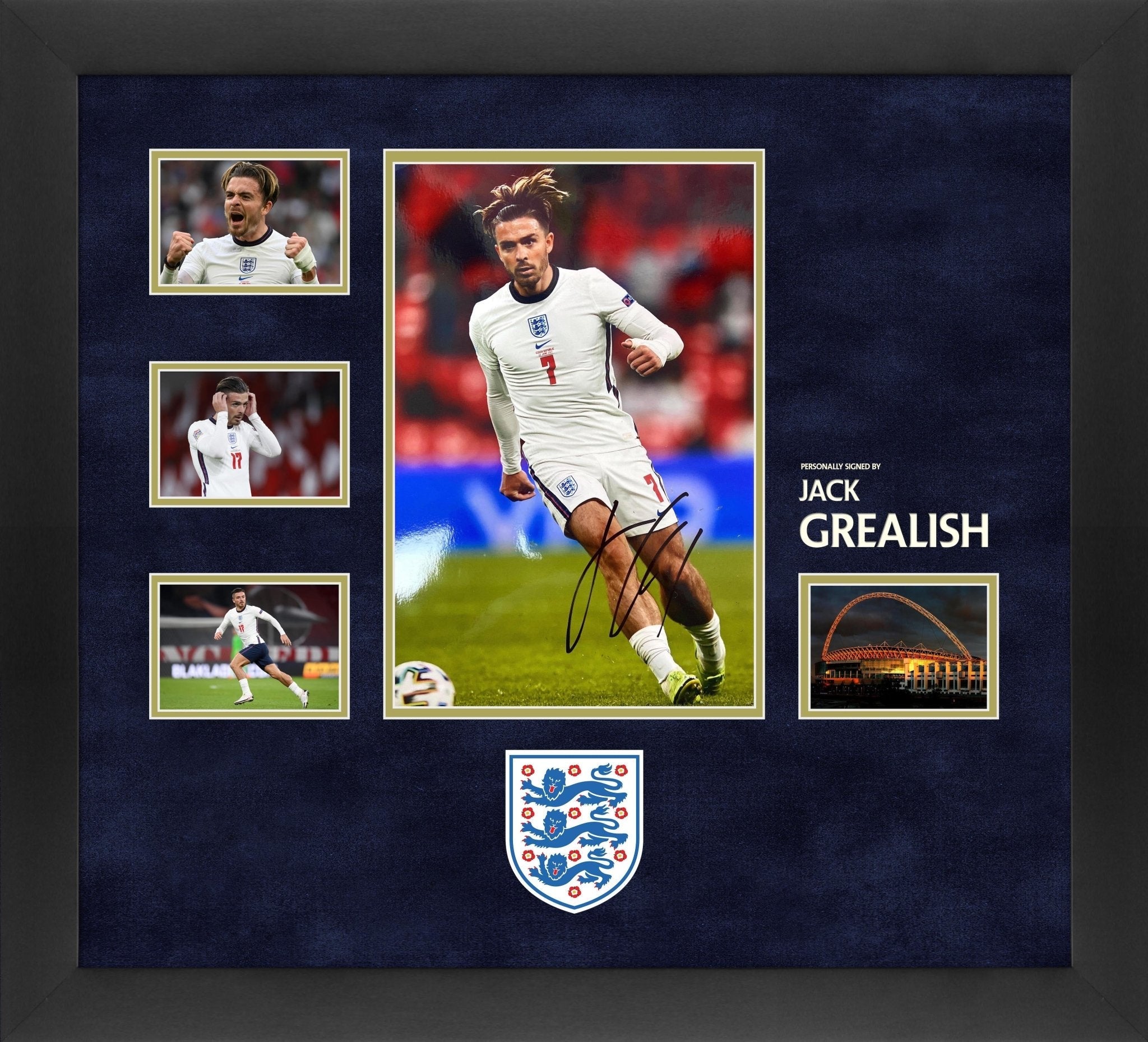 Jack Grealish England Signed Photo Framed Display - Memorabilia Framers Shop